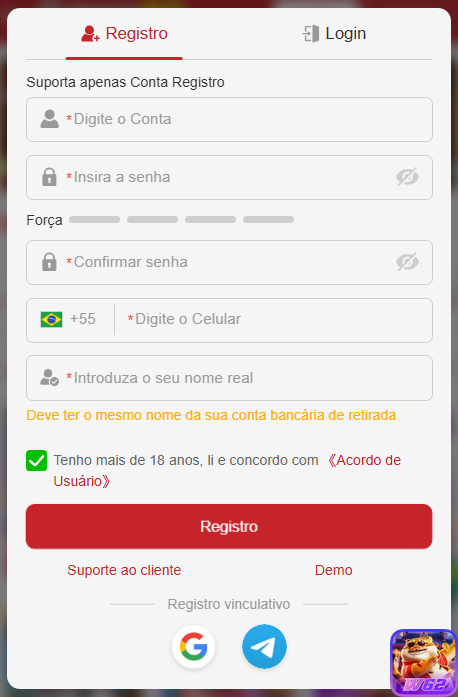 Experiência de Jogos w62.com